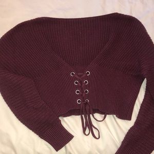 Cropped sweater